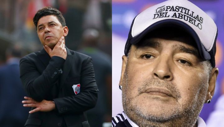 Marcelo Gallardo y Diego Maradona
