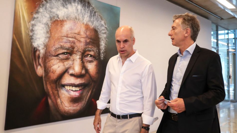Macri cuando era presidente junto a Larreta (Archivo NA)