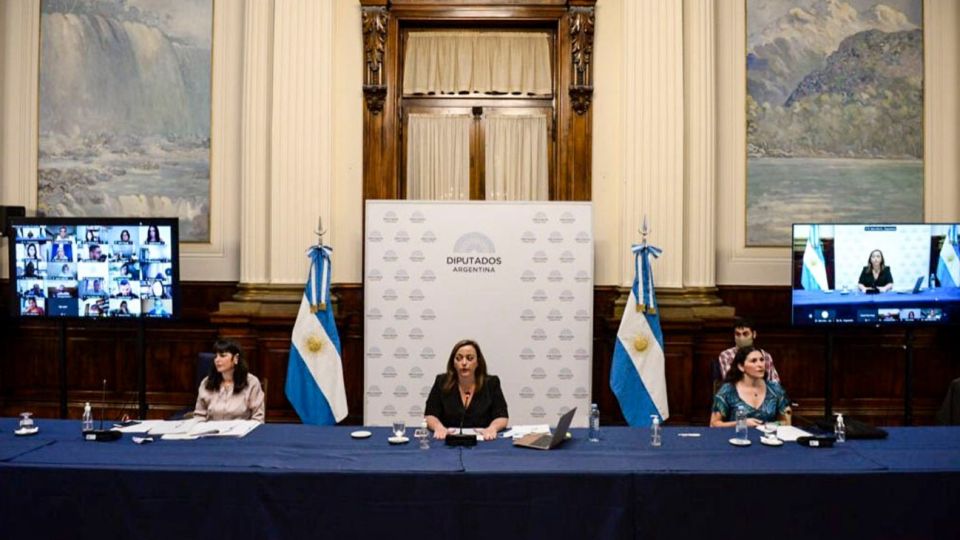 Debate por el aborto en plenario de comisiones de la Cámara de Diputados.