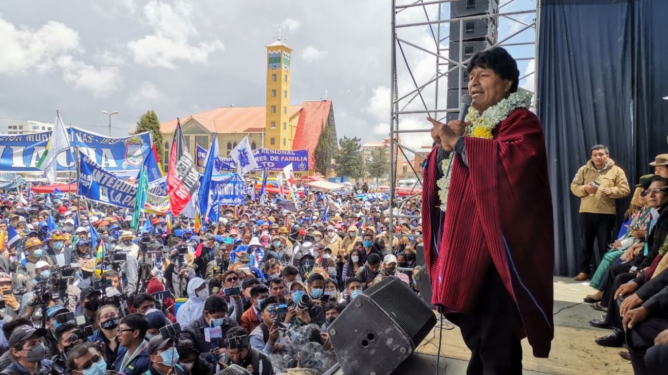 Evo Morales regresó a La Paz tras más de un año.