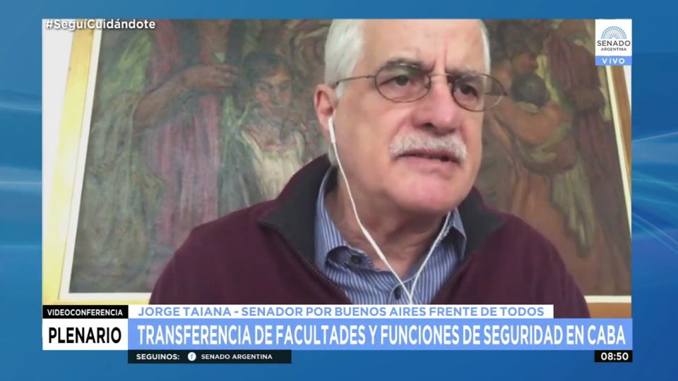Contundente parlamento del senador Taiana sobre la coparticipación.