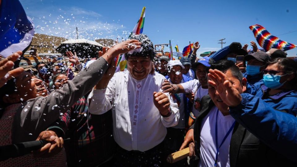 Evo Morales regresó a La Paz tras más de un año.