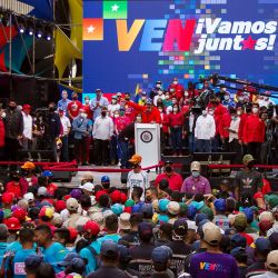 Venezuela, Caracas: El presidente venezolano Nicolás Maduro pronuncia un discurso durante un mitin previo a las controvertidas elecciones generales en el país sudamericano políticamente profundamente dividido. | Foto:Pedro Rances Mattey / DPA