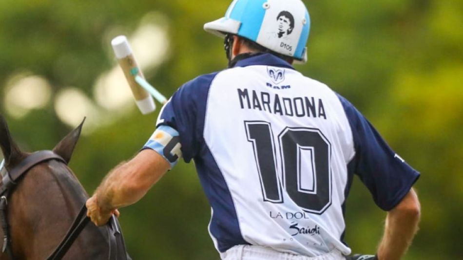 Adolfo Cambiasso recordó a Diego Maradona en el torneo más importante de polo