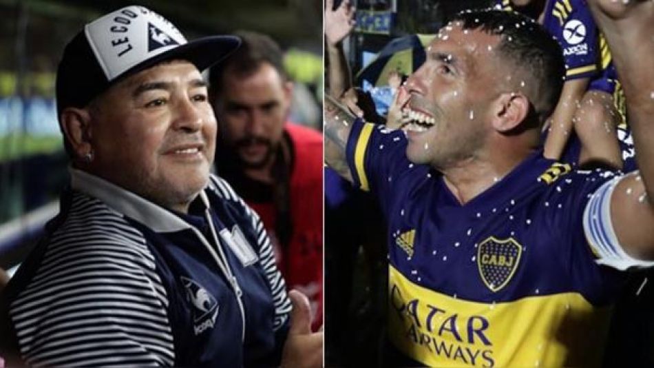 El emotivo mensaje de Carlos Tévez a Diego Maradona