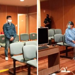The two suspects pictured at trial – brothers Juan Cuevas (left) and Froilán Cuevas.