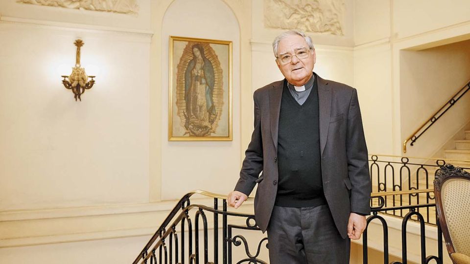 Monseñor Oscar Ojea, en la entrevista con jorge Fontevecchia.
