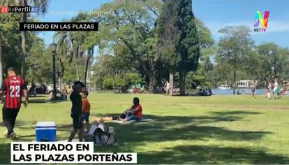Feriado en las plazas porteñas