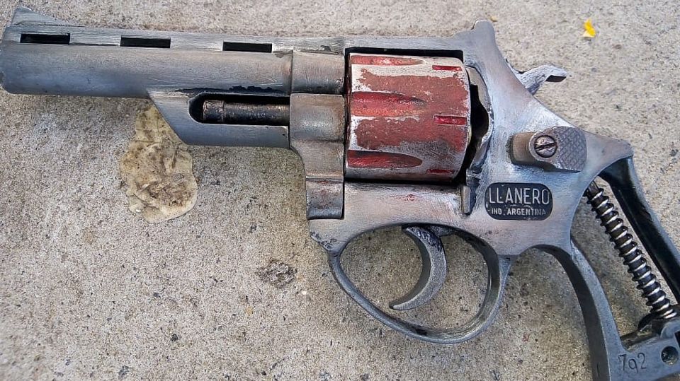 Esta sería el arma homicida secuestrada por la policía.