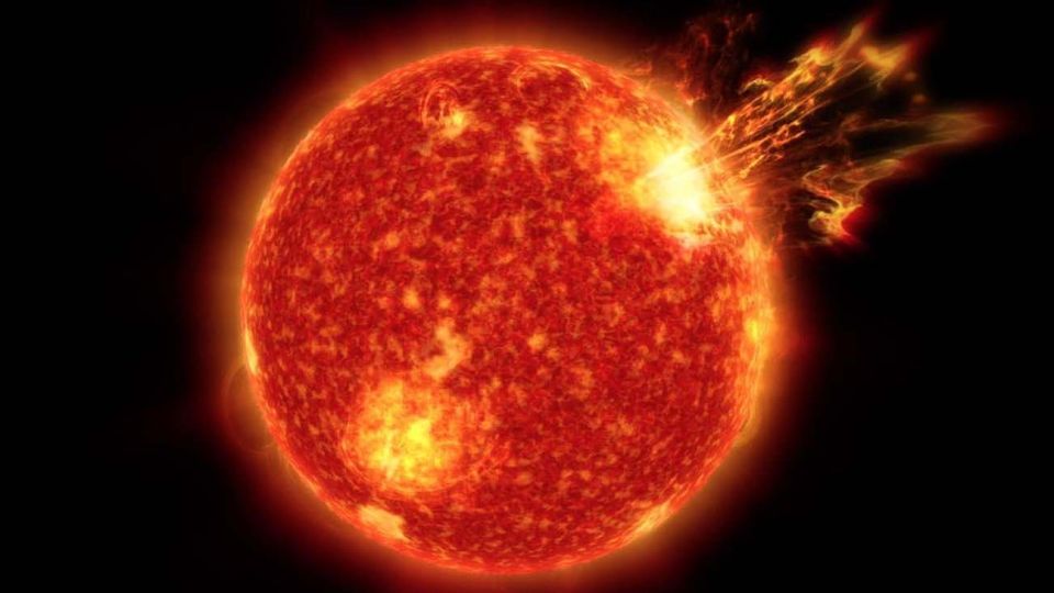 una erupción solar se produjo a principios de esta semana.