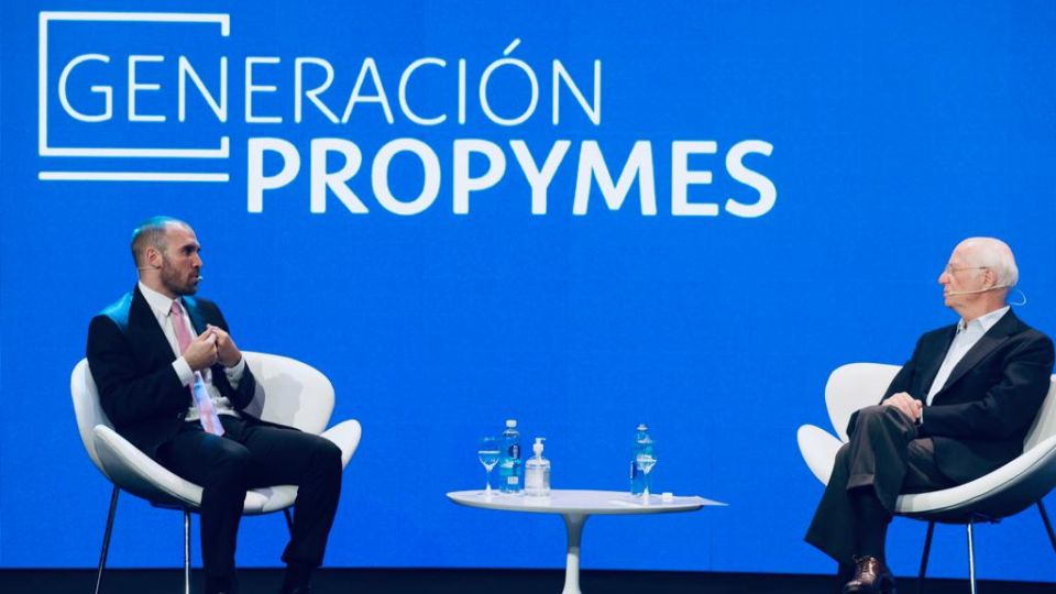 Martín Guzmán y Paolo Rocca, en la edición ProPyme de este año.