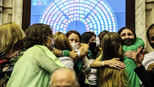 Las diputadas fueron decisivas en la media sanción