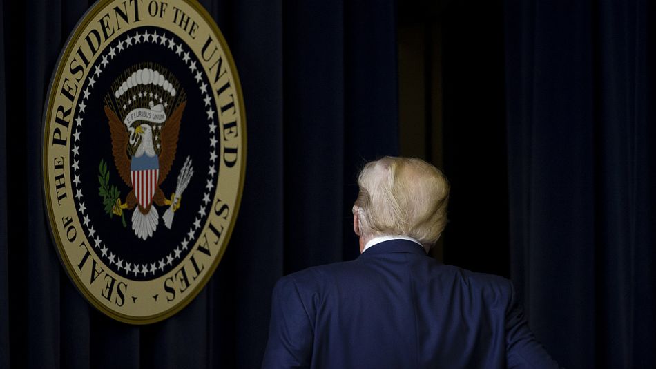 Donald Trump, presidente saliente de los Estados Unidos.