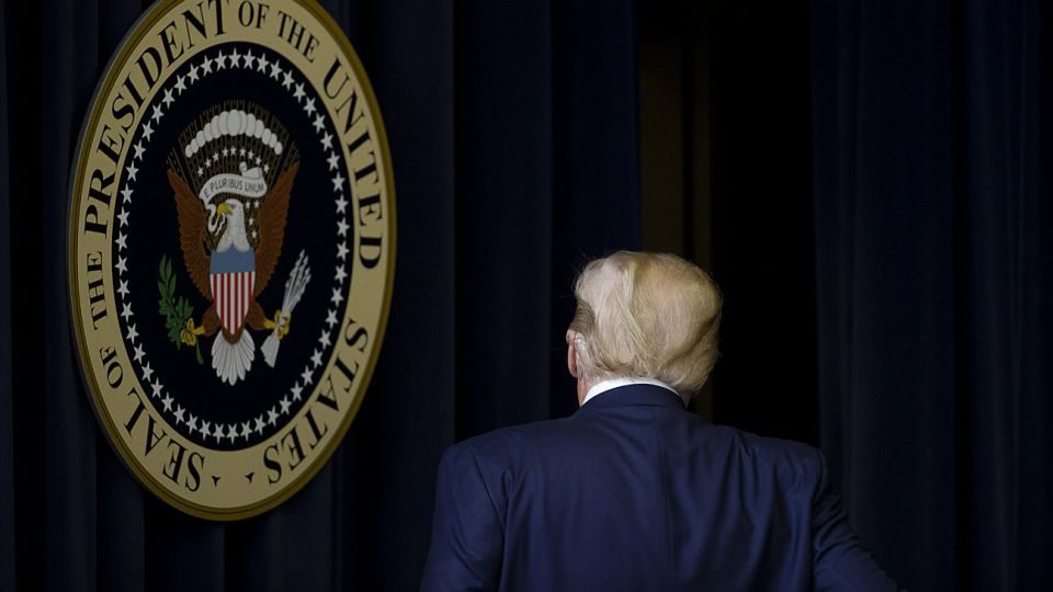 Donald Trump, presidente saliente de los Estados Unidos.