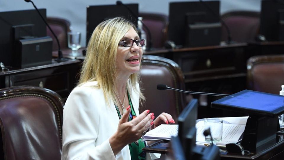 La senadora María de los Angeles Sacnun fue el miembro en el debate sobre los Fondos de la Ciudad informante en la