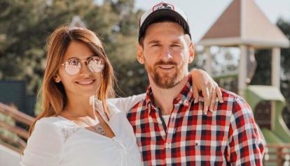 Antonela Roccuzzo y Leo Messi 