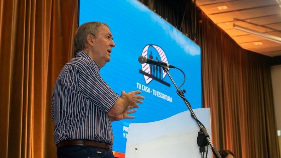 EN MODO PRESENCIAL. Schiaretti volvió hace unos días a los actos presenciales en el Centro Cívico.