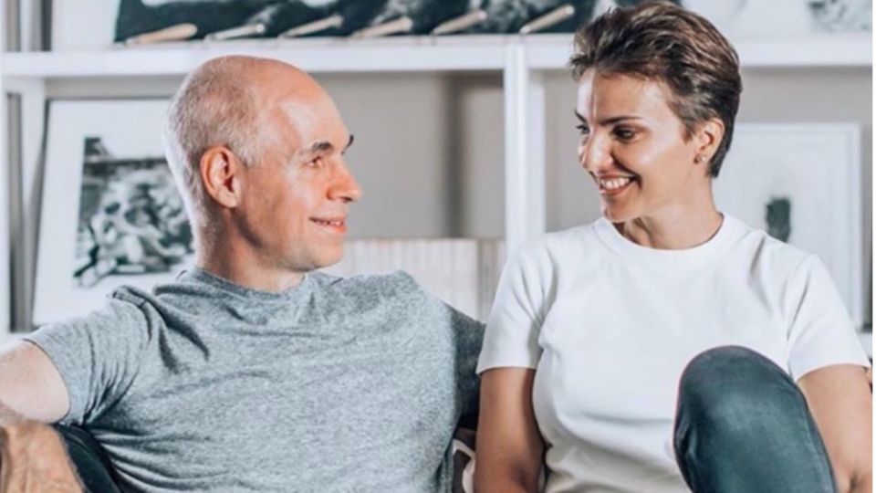 Horacio Rodríguez Larreta y Bárbara Diez.