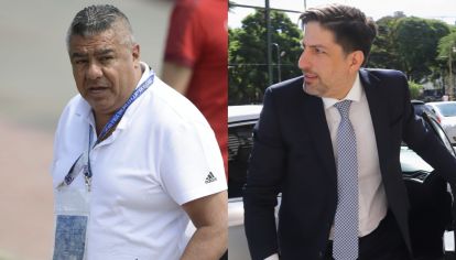 Claudio Tapia, presidente de la AFA, y Nicolás Trotta, ministro de Educación de la Nación. // NA