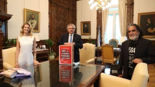 Alberto Fernández y Liz Solari