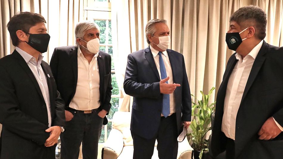 El Presidente se encuentra en la Federación Nacional de Camioneros por el Día del Trabajador Camionero 20201215