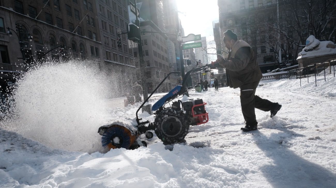 Nueva York tuvo esta semana su primera gran nevada de 2020.