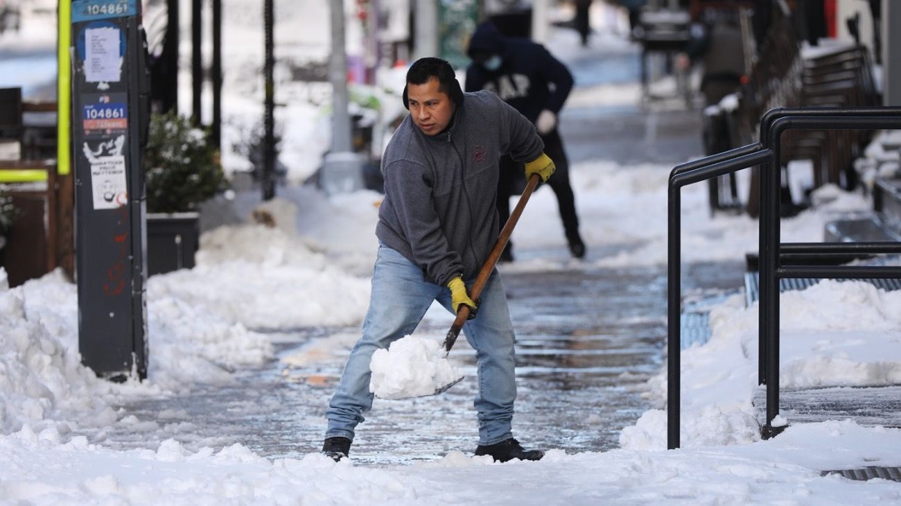 Nueva York tuvo esta semana su primera gran nevada de 2020.