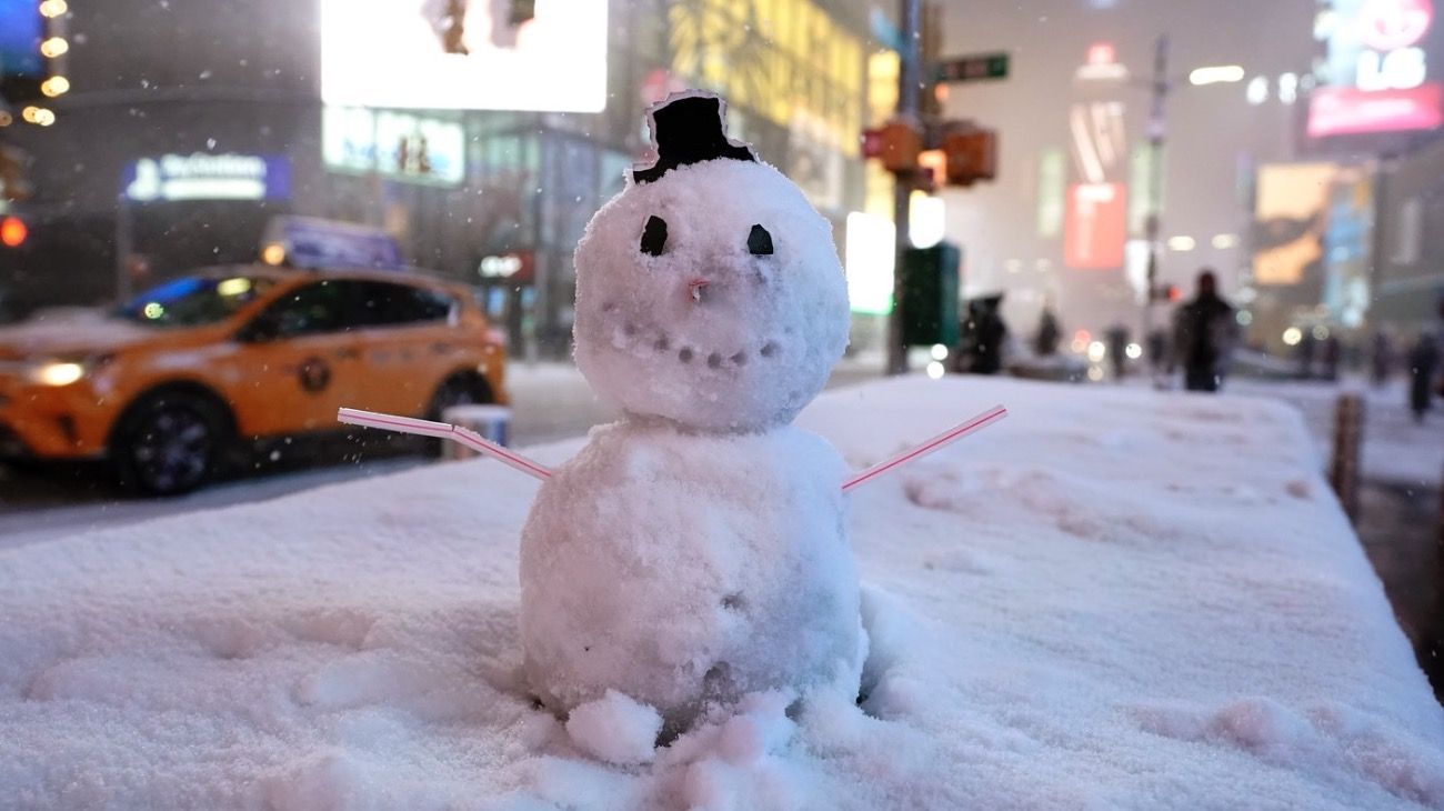 Nueva York tuvo esta semana su primera gran nevada de 2020.