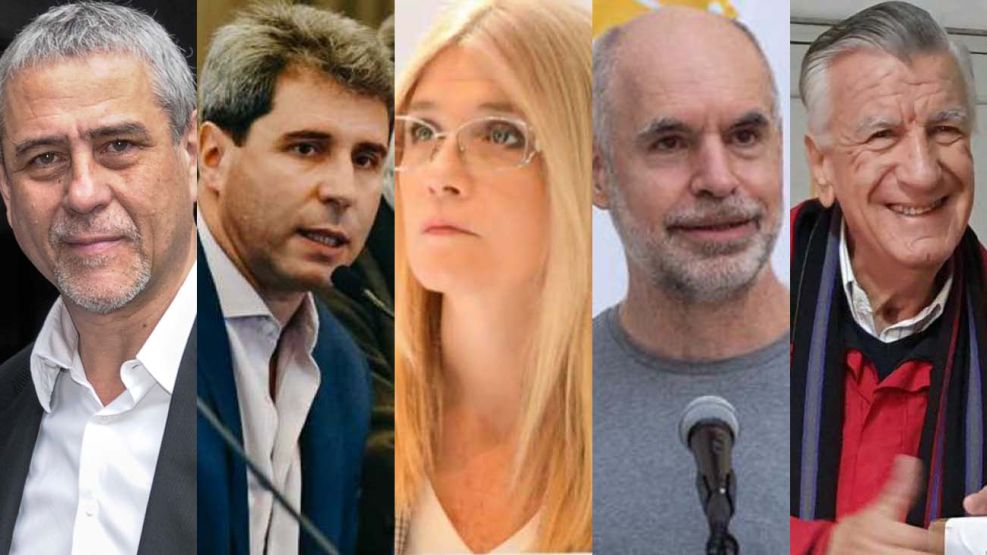 Jorge Ferraresi; Sergio Uñac; Horacio Rodríguez Larreta; Verónica Magario; y José Luis Gioja-20201217