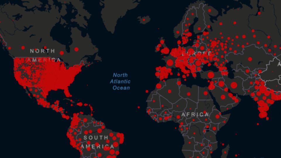El panorama mundial de América, África y Europa sobre la pandemia de coronavirus