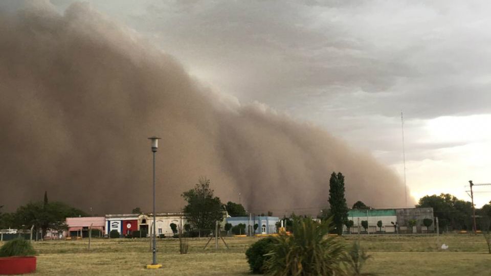 Temporal en La Pampa.