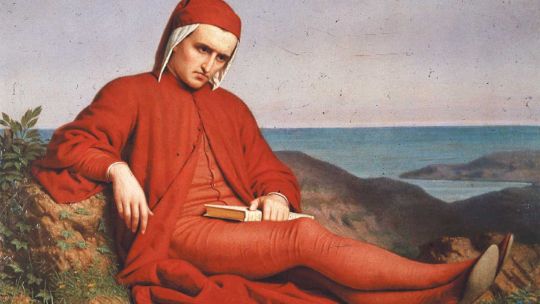 Dante. Dante en el exilio, Peterlin Domenico (1865). Escribió una obra que no deja de leerse y admirarse.