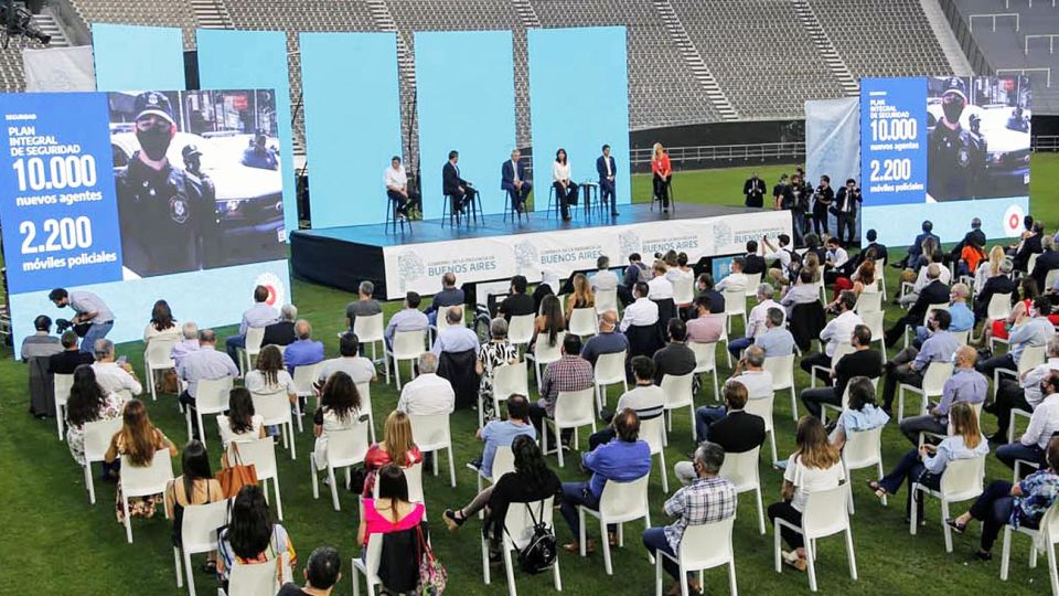 Acto. El encuentro de Kicillof, Cristina y Alberto Fernández buscaba mostrar unidad en el FdT.