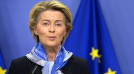 La presidenta de la Comisión Europea, Ursula von der Leyen, realizó el anuncio.