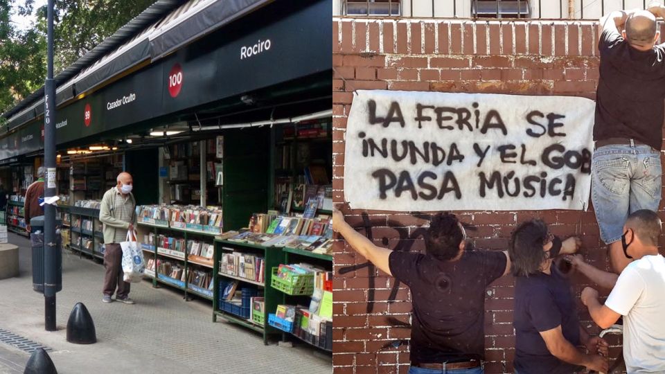 Los vendedores de libros de Parque Rivadavia en pie de guerra.