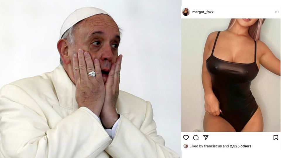 Margot Foxx, que tiene 110 mil seguidores, compartió el tuit de un usuario en el que le saca captura al "me gusta" del Papa desde su cuenta @franciscus