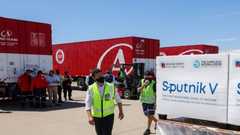 La empresa de logística Andreani, distribuidor oficial de la vacuna Sputnik V