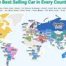 ¿Cuáles son los autos más vendidos y populares del mundo por país?