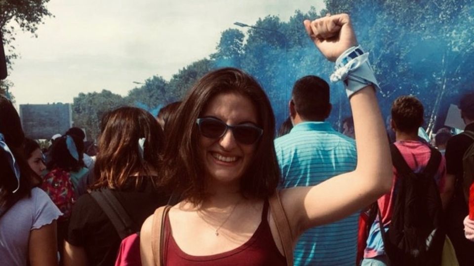 La joven militante antifeminista y antiaborto, Guadalupe Batallán