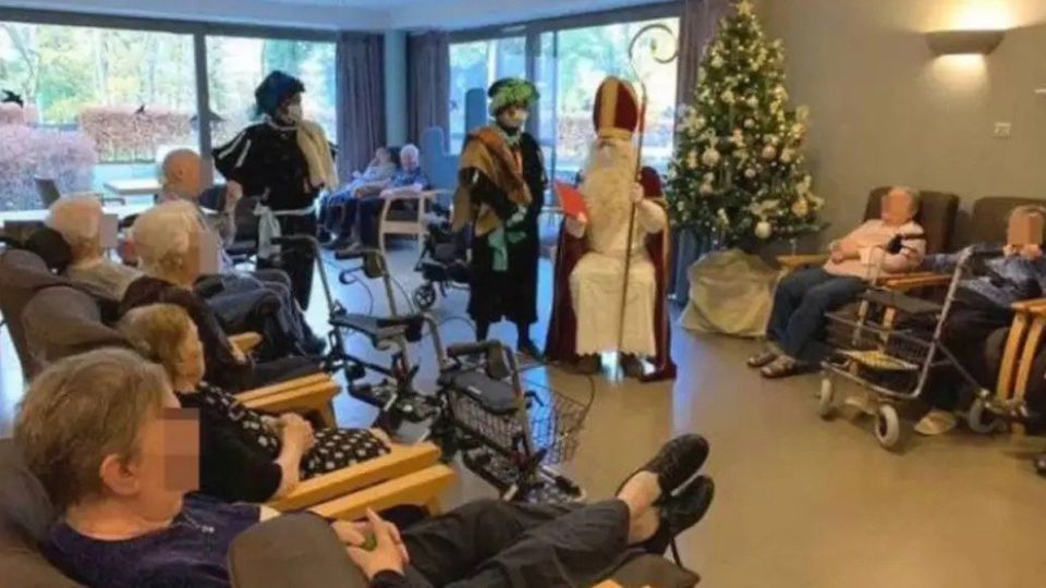 Un señor vestido de Papá Noel contagió a 45 personas en un geriátrico enBélgica