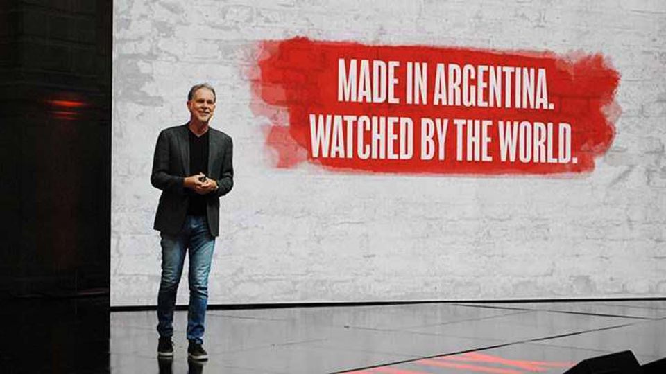 Reed Hasting en su paso por Argentina en febrero del 2020.