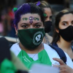 Postales de la vigilia y el festejo de la Ley. 