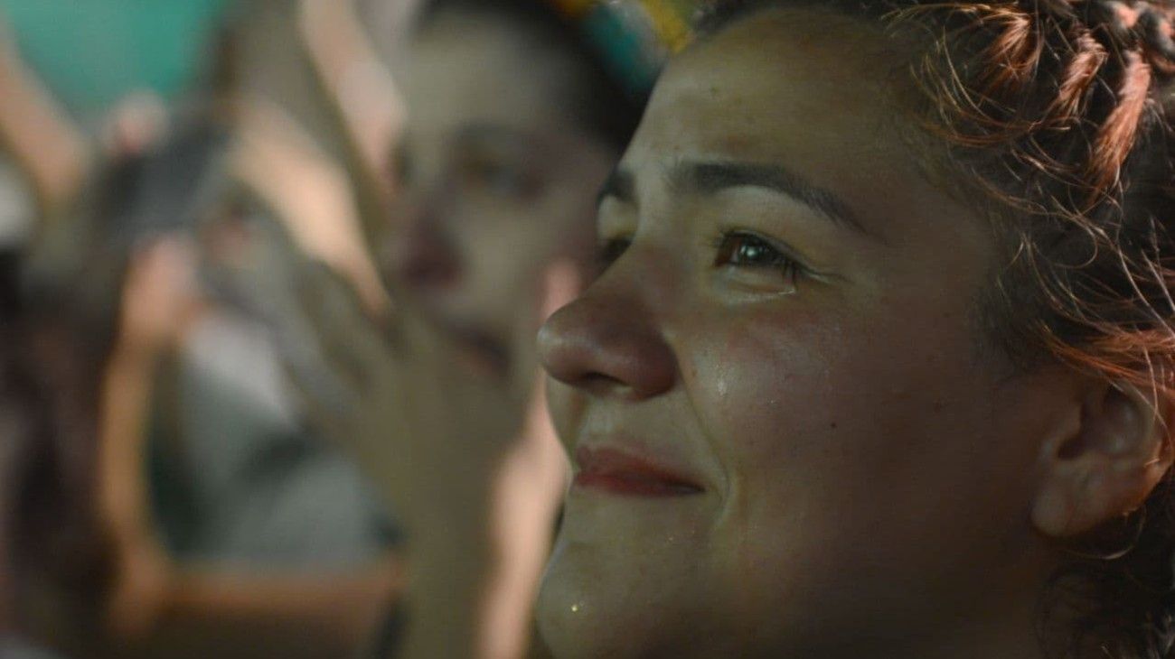 Festejos frente al Congreso tras la aprobación del aborto en el Senado.