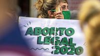 Movilización en favor del aborto en el Congreso.