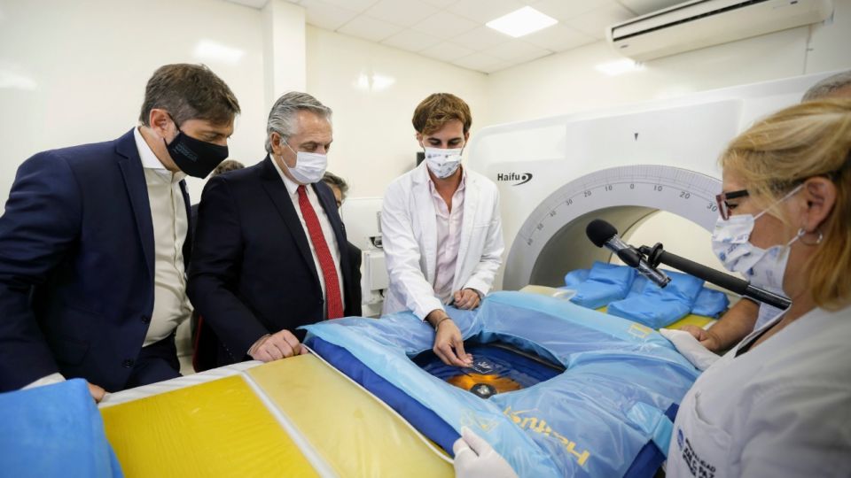 El presidente Alberto Fernández y el gobernador Axel Kicillof.