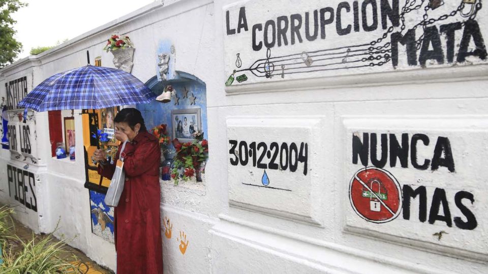 Homenaje a las victimas en el boliche Cromañon.