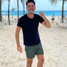 Las vacaciones de Guido Zaffora y su novio en Playa del Carmen
