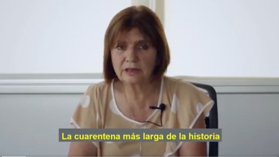 La presidenta del PRO, Patricia Bullrich.
