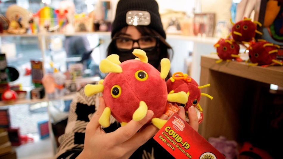 El peluche del covid-19.
