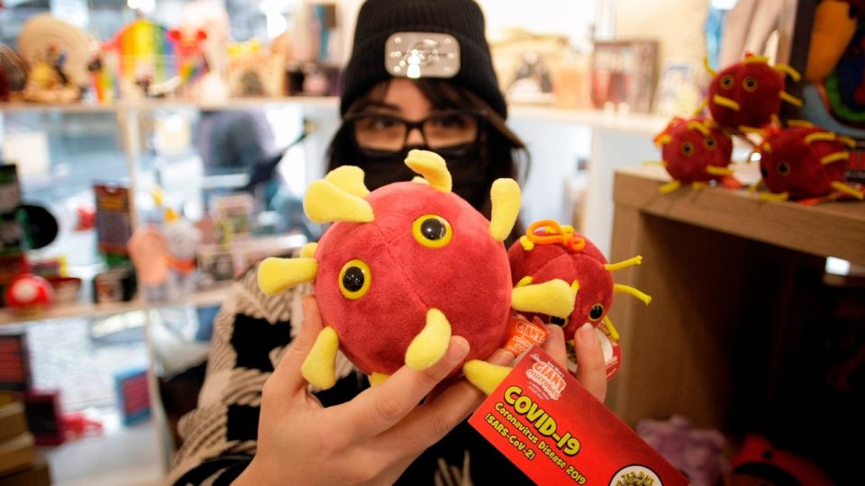El peluche del covid-19.